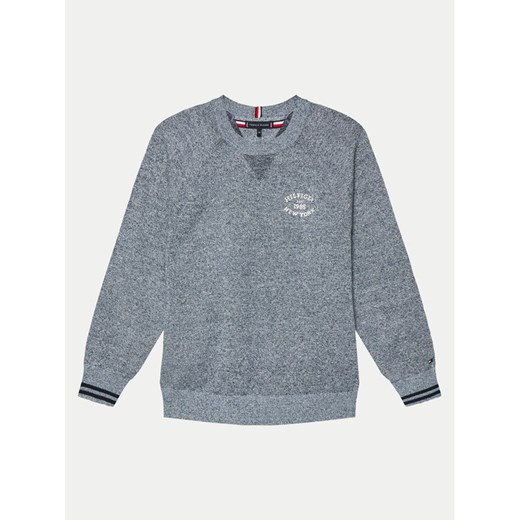 Tommy Hilfiger Sweter Monotype KB0KB09070 Niebieski Regular Fit ze sklepu MODIVO w kategorii Swetry chłopięce - zdjęcie 182749437