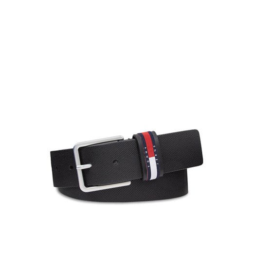 Tommy Jeans Pasek Męski Tjm Elevated Leather 4.0 AM0AM11675 Czarny ze sklepu MODIVO w kategorii Paski męskie - zdjęcie 182749487