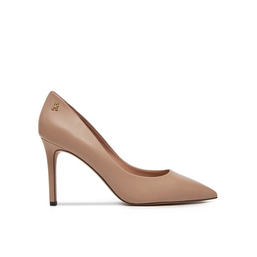 Tommy Hilfiger Szpilki Essential Pointed Pump FW0FW07533 Beżowy ze sklepu MODIVO w kategorii Czółenka - zdjęcie 182749578