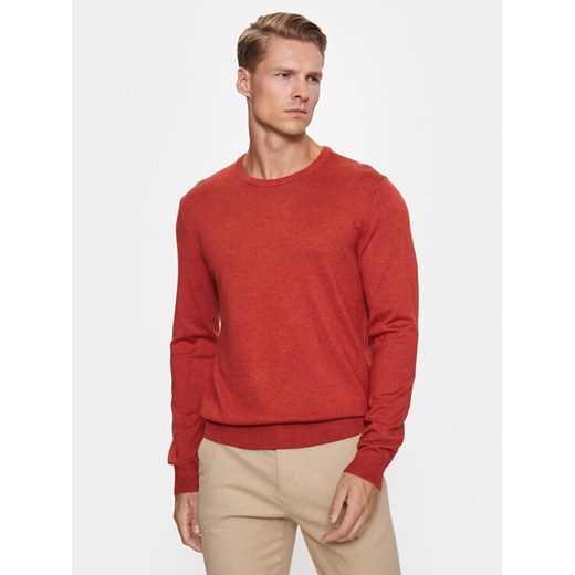 Lindbergh Sweter 30-80043 Pomarańczowy Slim Fit ze sklepu MODIVO w kategorii Swetry męskie - zdjęcie 182749615