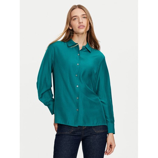 United Colors Of Benetton Koszula 56YUDQ09G Turkusowy Regular Fit ze sklepu MODIVO w kategorii Koszule damskie - zdjęcie 182749697