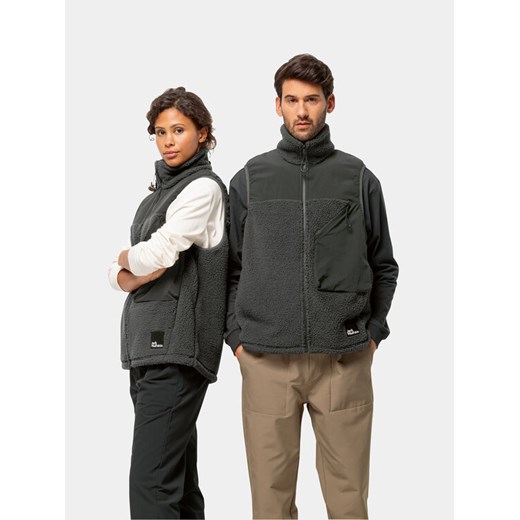 Jack Wolfskin Kamizelka Maarweg Vest 1711441 Szary Regular Fit ze sklepu MODIVO w kategorii Kamizelki męskie - zdjęcie 182749755