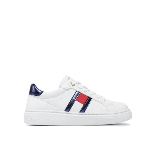 Tommy Hilfiger Sneakersy Flag Low Cut Lace-Up Sneaker T3A9-33538-1351 S Biały Tommy Hilfiger 37 MODIVO