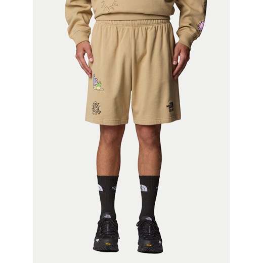 The North Face Szorty sportowe Unisex Mountain Cleanup NF0A8C2X Beżowy Relaxed Fit ze sklepu MODIVO w kategorii Spodenki męskie - zdjęcie 182749899