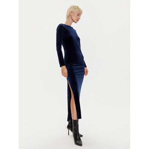 HUGO Sukienka koktajlowa 50522756 Granatowy Slim Fit ze sklepu MODIVO w kategorii Sukienki - zdjęcie 182749907