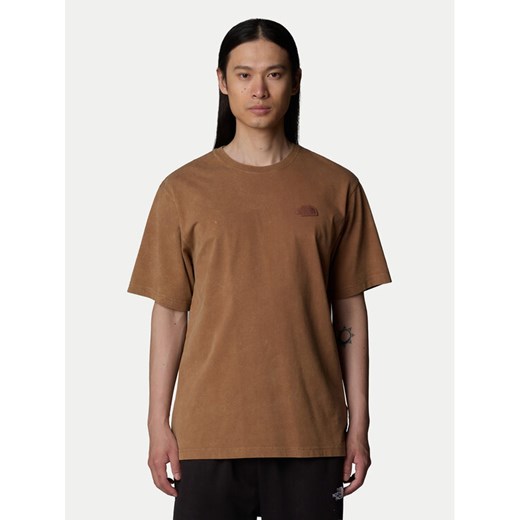 The North Face T-Shirt Nature NF0A8BVY Brązowy Loose Fit ze sklepu MODIVO w kategorii T-shirty męskie - zdjęcie 182749938