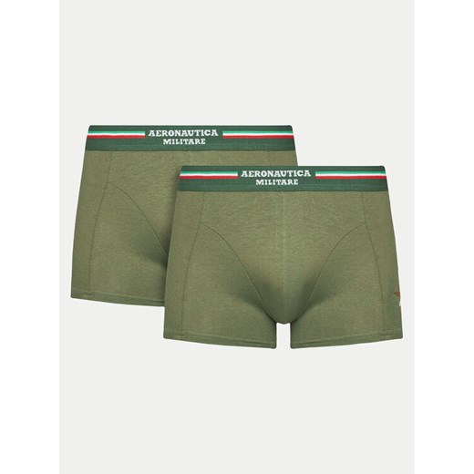 Aeronautica Militare Komplet 2 par bokserek AM1UBX001 Khaki ze sklepu MODIVO w kategorii Majtki męskie - zdjęcie 182749959