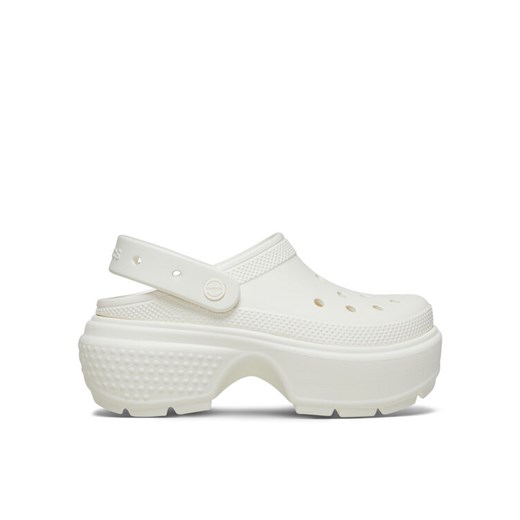 Crocs Klapki Stomp Clog 209348 Beżowy ze sklepu MODIVO w kategorii Klapki damskie - zdjęcie 182749968