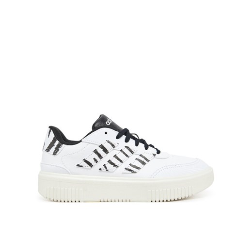 adidas Sneakersy Courtblock JI2210 Biały ze sklepu MODIVO w kategorii Buty sportowe damskie - zdjęcie 182749977
