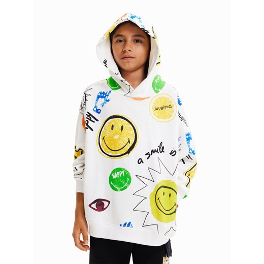 Desigual Bluza 23SBSK04 Beżowy Regular Fit ze sklepu MODIVO w kategorii Bluzy chłopięce - zdjęcie 182750049