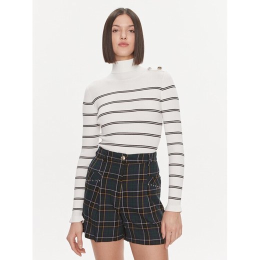 Liu Jo Golf MF3002 MS99E Biały Slim Fit ze sklepu MODIVO w kategorii Swetry damskie - zdjęcie 182750056