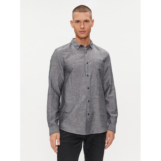 Calvin Klein Koszula K10K108664 Szary Regular Fit ze sklepu MODIVO w kategorii Koszule męskie - zdjęcie 182750105