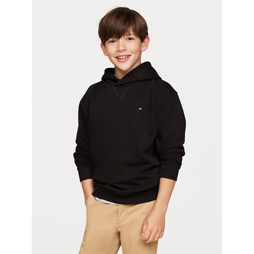 Tommy Hilfiger Bluza Timeless KS0KS00579 Czarny Regular Fit ze sklepu MODIVO w kategorii Bluzy chłopięce - zdjęcie 182750205