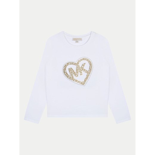 MICHAEL KORS KIDS Bluzka R30144 M Biały Regular Fit ze sklepu MODIVO w kategorii Bluzki dziewczęce - zdjęcie 182750206