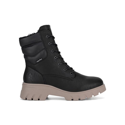 Rieker Botki 71831-00 Czarny ze sklepu MODIVO w kategorii Botki - zdjęcie 182750207