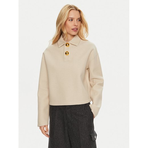 AMI PARIS Sweter FPL318.750 Beżowy Regular Fit ze sklepu MODIVO w kategorii Swetry damskie - zdjęcie 182750227