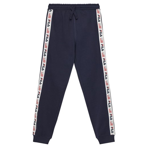 Original Marines Spodnie dresowe FILA DFPV4177YM Granatowy Regular Fit ze sklepu MODIVO w kategorii Spodnie chłopięce - zdjęcie 182750258