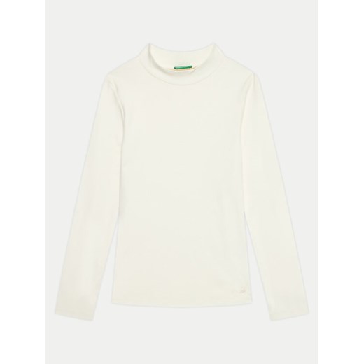United Colors Of Benetton Golf 3AOUC201O Écru Regular Fit ze sklepu MODIVO w kategorii Bluzki dziewczęce - zdjęcie 182750267