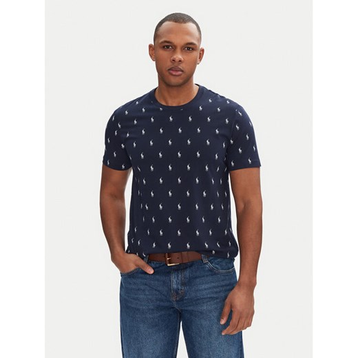 Polo Ralph Lauren T-Shirt 714899612006 Granatowy Regular Fit ze sklepu MODIVO w kategorii T-shirty męskie - zdjęcie 182750287