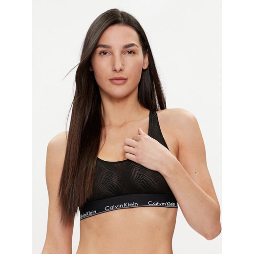 Calvin Klein Underwear Biustonosz top 000QF7708E Czarny ze sklepu MODIVO w kategorii Biustonosze - zdjęcie 182750307