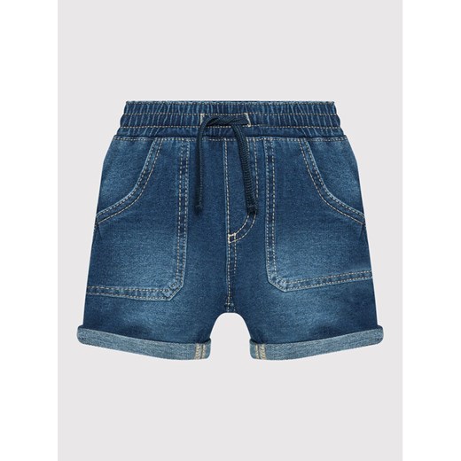 United Colors Of Benetton Szorty jeansowe 4BAY59GD0 Granatowy Regular Fit ze sklepu MODIVO w kategorii Spodenki niemowlęce - zdjęcie 182750399
