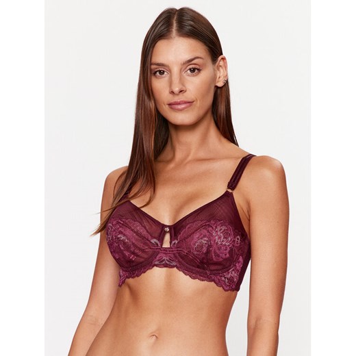 Triumph Biustonosz z fiszbiną Wild Peony Florale W01 10215982 Bordowy ze sklepu MODIVO w kategorii Biustonosze - zdjęcie 182750406
