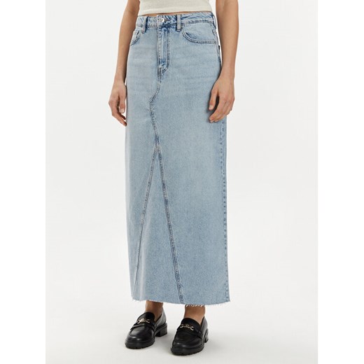 Gina Tricot Spódnica jeansowa 21426 Niebieski Regular Fit ze sklepu MODIVO w kategorii Spódnice - zdjęcie 182750447