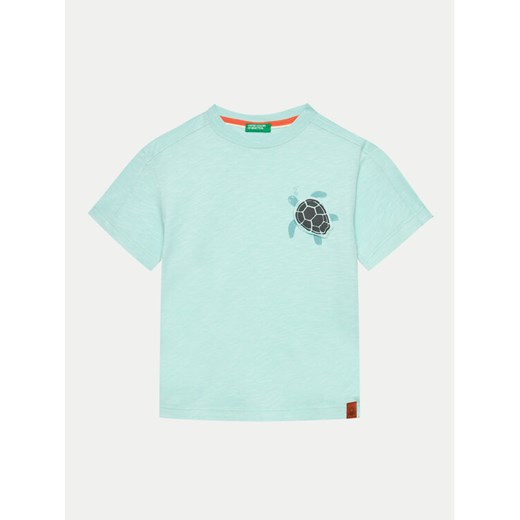 United Colors Of Benetton T-Shirt 3BR4G10EL Niebieski Regular Fit ze sklepu MODIVO w kategorii T-shirty chłopięce - zdjęcie 182750508