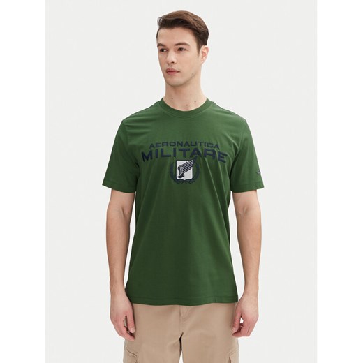 Aeronautica Militare T-Shirt 251TS2379J674 Zielony Regular Fit ze sklepu MODIVO w kategorii T-shirty męskie - zdjęcie 182750529