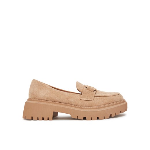 DeeZee Loafersy LE601-5 Beżowy ze sklepu MODIVO w kategorii Mokasyny damskie - zdjęcie 182750556
