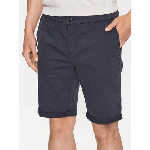 Lindbergh Szorty materiałowe 30-505044 Niebieski Slim Fit ze sklepu MODIVO w kategorii Spodenki męskie - zdjęcie 182750565