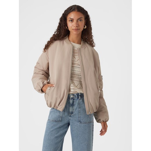 Vero Moda Kurtka bomber Barcelona 10300839 Beżowy Regular Fit ze sklepu MODIVO w kategorii Kurtki damskie - zdjęcie 182750629