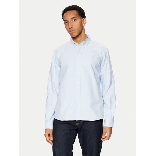 AMI PARIS Koszula USH060.CO0031 Błękitny Regular Fit ze sklepu MODIVO w kategorii Koszule męskie - zdjęcie 182750677