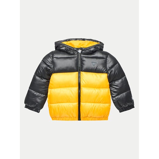 Guess Kurtka zimowa N4YL06 WEGY0 Żółty Regular Fit ze sklepu MODIVO w kategorii Kurtki dziewczęce - zdjęcie 182750679