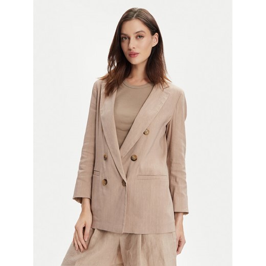 Marella Marynarka Alba 2413041065 Beżowy Regular Fit ze sklepu MODIVO w kategorii Marynarki damskie - zdjęcie 182750697