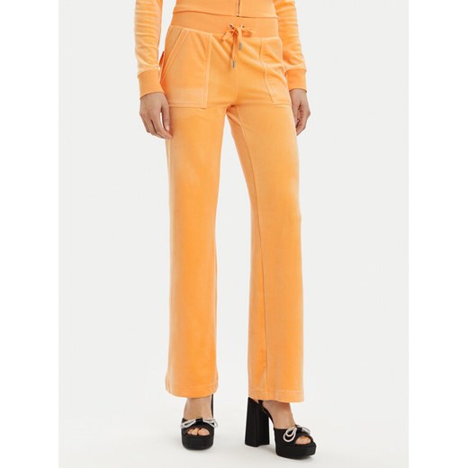 Juicy Couture Spodnie dresowe Del Ray JCAP180 Pomarańczowy Regular Fit ze sklepu MODIVO w kategorii Spodnie damskie - zdjęcie 182750727