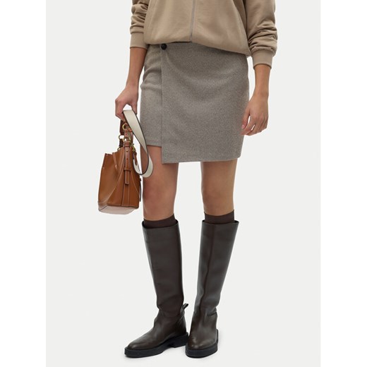 Vero Moda Spódnica mini Kawi 10319663 Beżowy Regular Fit ze sklepu MODIVO w kategorii Spódnice - zdjęcie 182750785