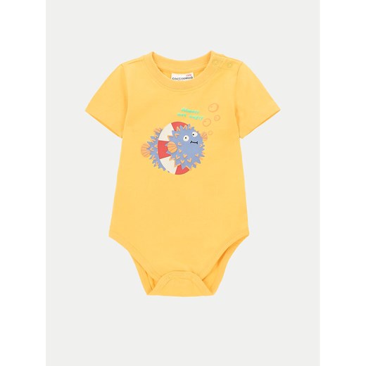 Coccodrillo Body dziecięce WC4112202UWN Żółty ze sklepu MODIVO w kategorii Body niemowlęce - zdjęcie 182750925