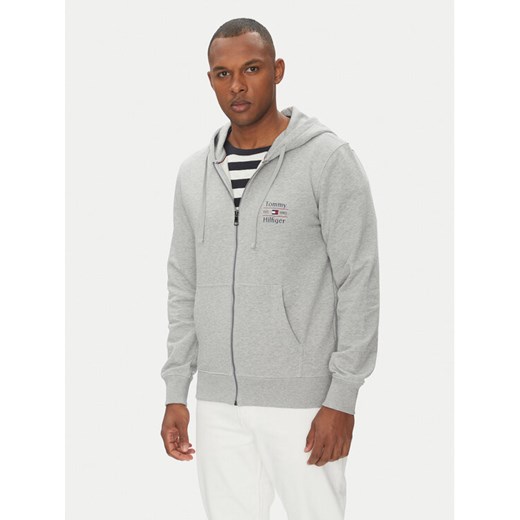Tommy Hilfiger Bluza MW0MW39250 Szary Regular Fit ze sklepu MODIVO w kategorii Bluzy męskie - zdjęcie 182750995