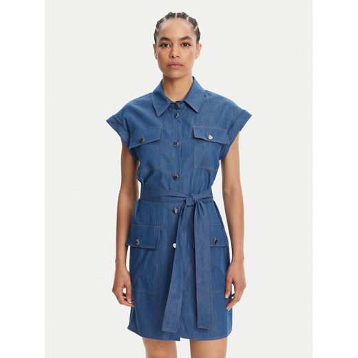 Liu Jo Sukienka jeansowa WA5509 D4695 Niebieski Regular Fit ze sklepu MODIVO w kategorii Sukienki - zdjęcie 182750996
