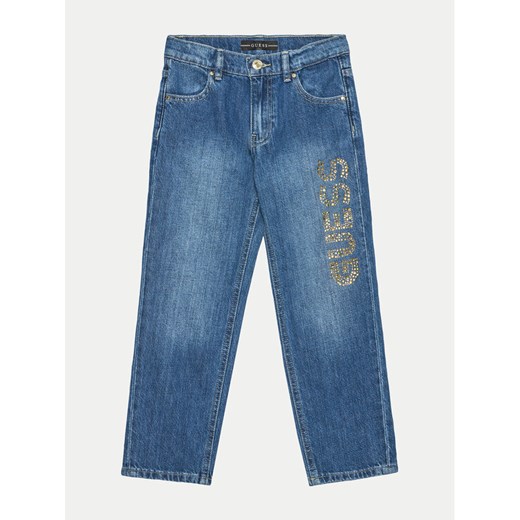 Guess Jeansy J4YA12 D45E0 Niebieski Regular Fit ze sklepu MODIVO w kategorii Spodnie dziewczęce - zdjęcie 182751016