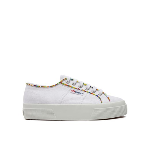 Superga Tenisówki Multicolor Beads 2740 S4131FW Biały ze sklepu MODIVO w kategorii Trampki damskie - zdjęcie 182751035