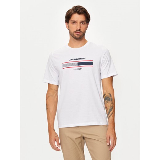 Jack&Jones T-Shirt South 12256784 Biały Standard Fit XXL MODIVO
