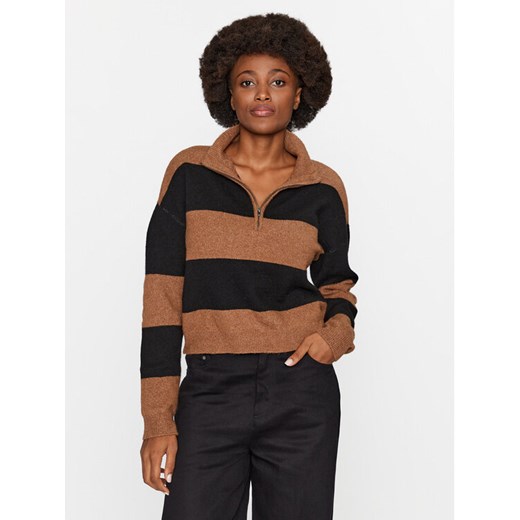 Noisy May Sweter 27028636 Brązowy Regular Fit ze sklepu MODIVO w kategorii Swetry damskie - zdjęcie 182751219
