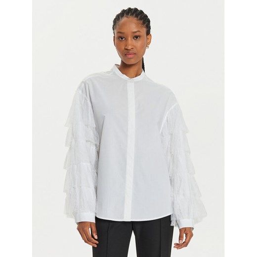TWINSET Koszula 241TP2140 Biały Loose Fit ze sklepu MODIVO w kategorii Koszule damskie - zdjęcie 182751328