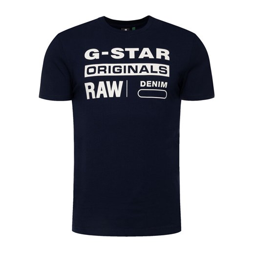 G-Star Raw T-Shirt D14143-336-6067 Granatowy Regular Fit ze sklepu MODIVO w kategorii T-shirty męskie - zdjęcie 182751385