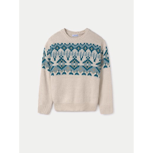 Mayoral Sweter 7304 Beżowy Regular Fit ze sklepu MODIVO w kategorii Swetry dziewczęce - zdjęcie 182751465