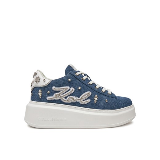 KARL LAGERFELD Sneakersy Ankapri KL63526 Niebieski ze sklepu MODIVO w kategorii Buty sportowe damskie - zdjęcie 182751486