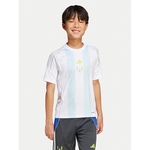 adidas T-Shirt Messi Training JI5460 Biały Regular Fit ze sklepu MODIVO w kategorii T-shirty chłopięce - zdjęcie 182751498