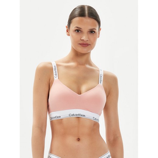 Calvin Klein Underwear Biustonosz bezfiszbinowy 000QF7059E Koralowy ze sklepu MODIVO w kategorii Biustonosze - zdjęcie 182751518
